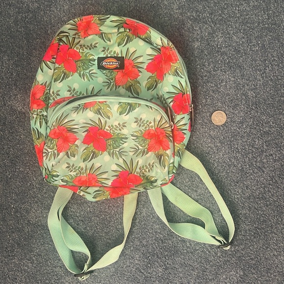 Dickies Teal Hibiscus Mini Backpack - Picture 5 of 5